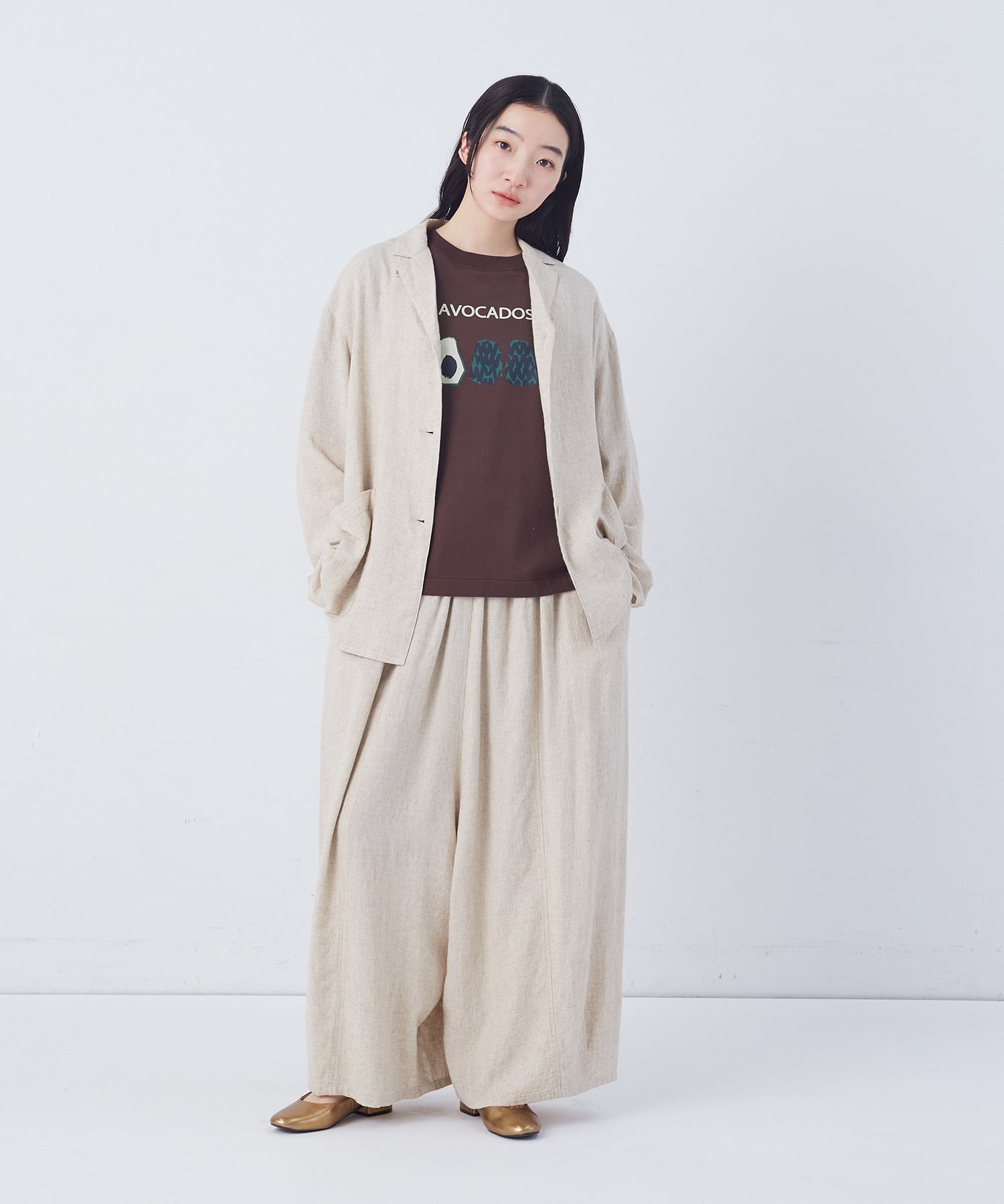 【congés payés】【FAVE】シャーリングシャツジャケット 詳細画像 ネイビー 1