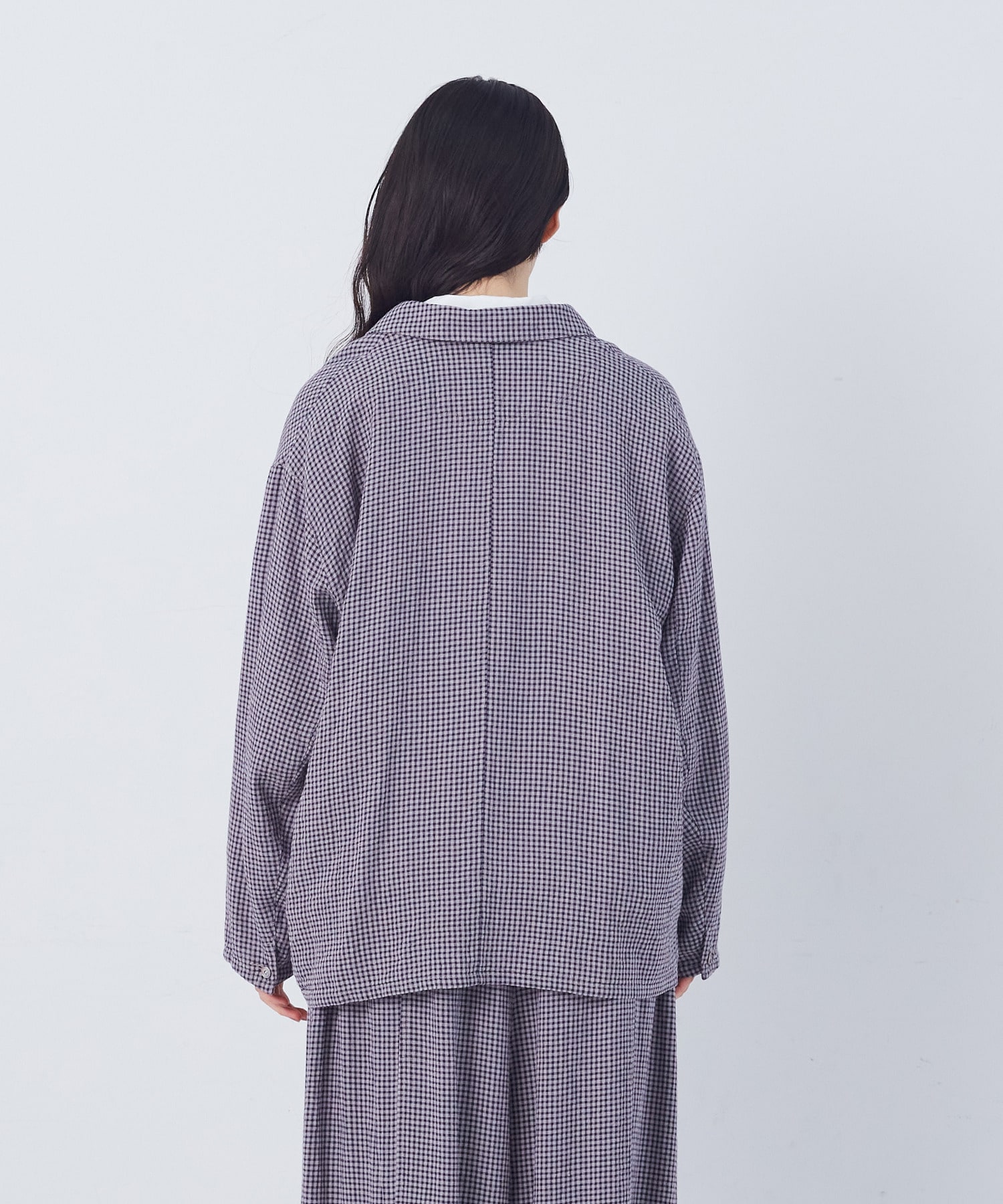 【congés payés】【FAVE】シャーリングシャツジャケット 詳細画像 ネイビー 18