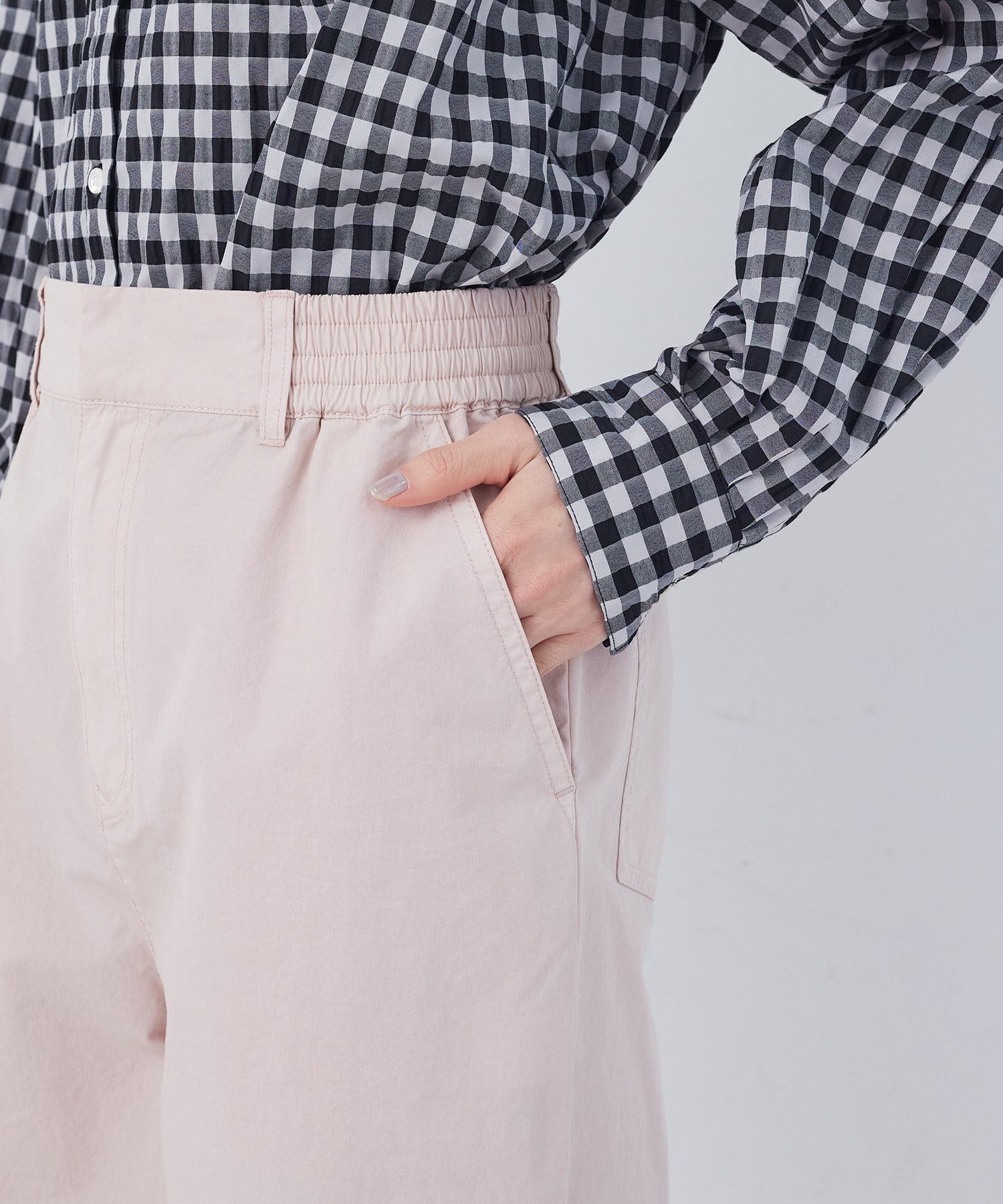 【congés payés】ナイロンウェザーイージーパンツ 詳細画像 ピンク 19