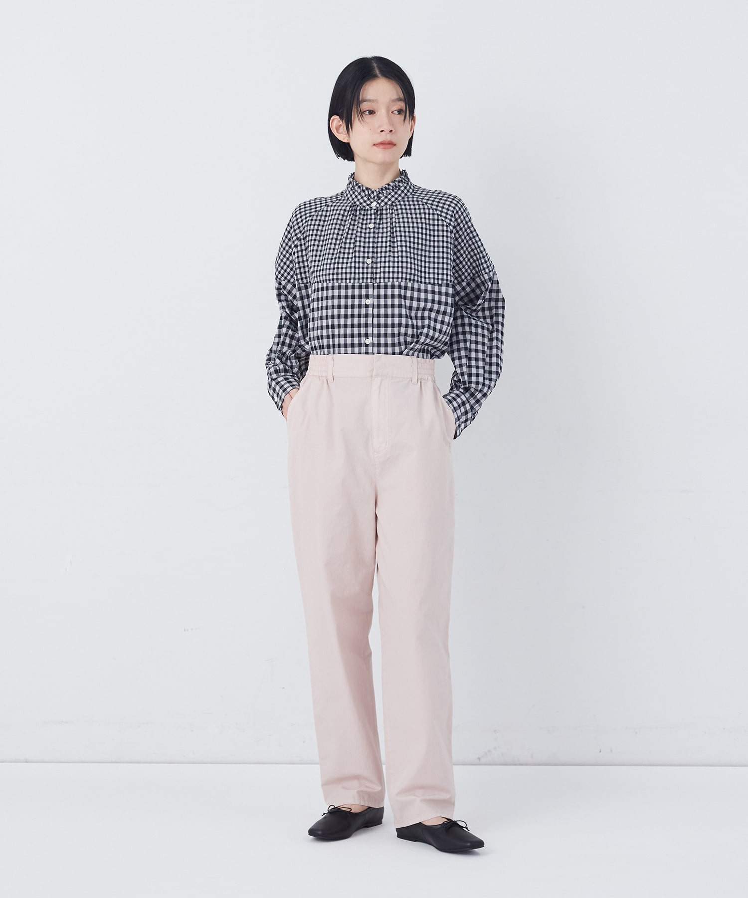 【congés payés】ナイロンウェザーイージーパンツ 詳細画像 ピンク 9