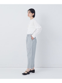 【congés payés】【FAVE】サイドポケットクロップドイージーパンツ 詳細画像 インディゴブルー 2