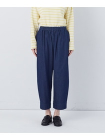 【congés payés】【FAVE】サイドポケットクロップドイージーパンツ 詳細画像 インディゴブルー 20