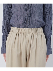 【congés payés】【FAVE】サイドポケットクロップドイージーパンツ 詳細画像 インディゴブルー 30