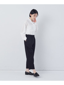 【congés payés】【FAVE】サイドポケットクロップドイージーパンツ 詳細画像 インディゴブルー 9