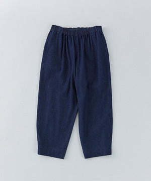 【congés payés】【FAVE】サイドポケットクロップドイージーパンツ 詳細画像 インディゴブルー 1