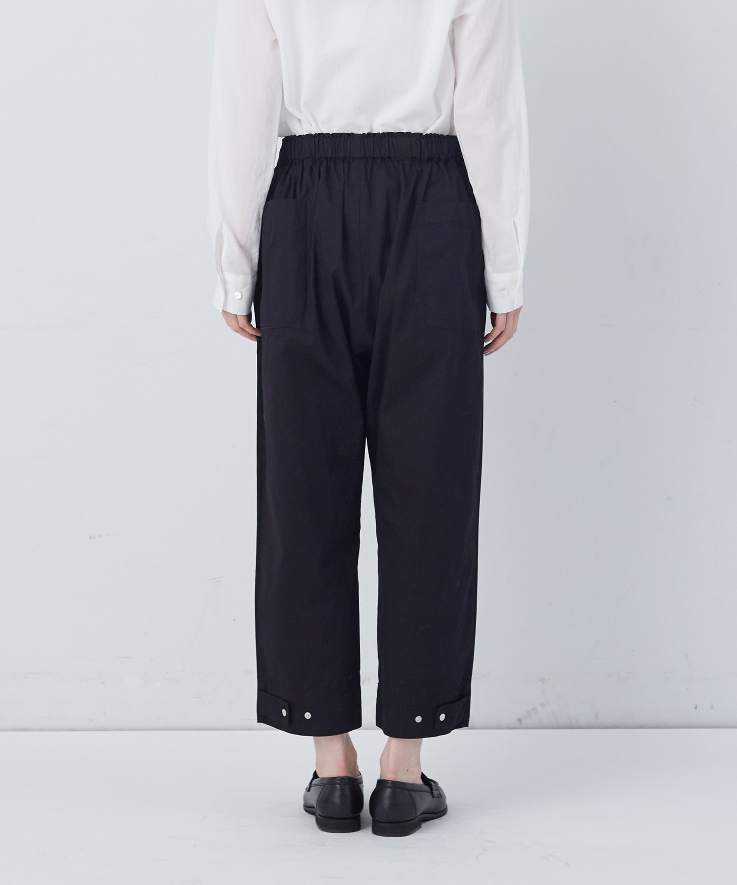 【congés payés】【FAVE】サイドポケットクロップドイージーパンツ 詳細画像 インディゴブルー 15