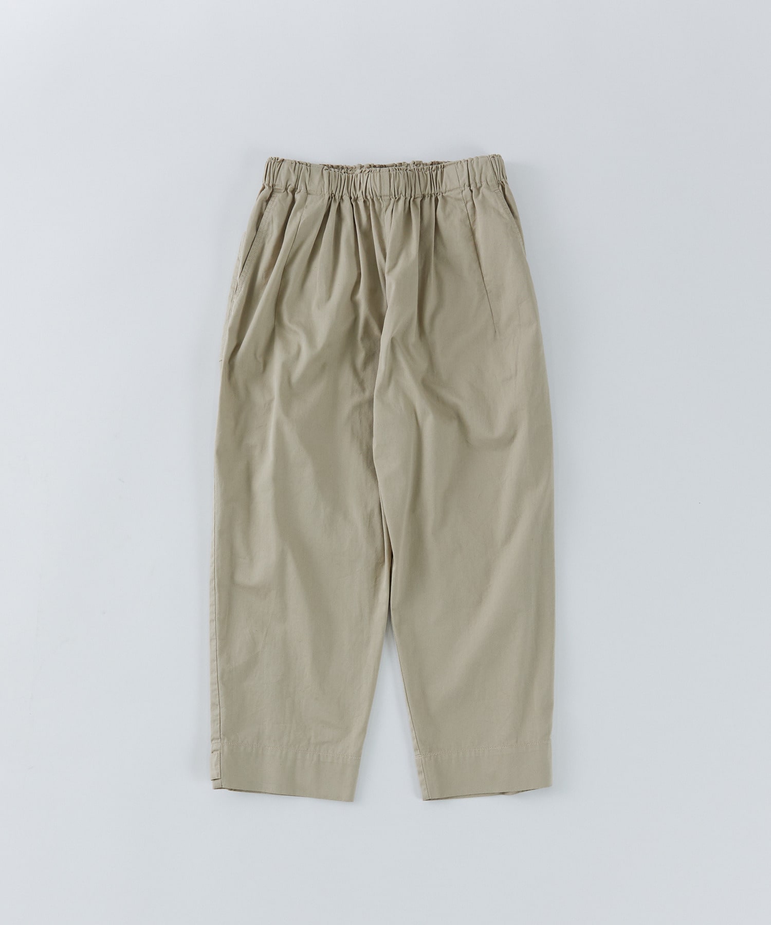 【congés payés】【FAVE】サイドポケットクロップドイージーパンツ 詳細画像 ベージュ 1