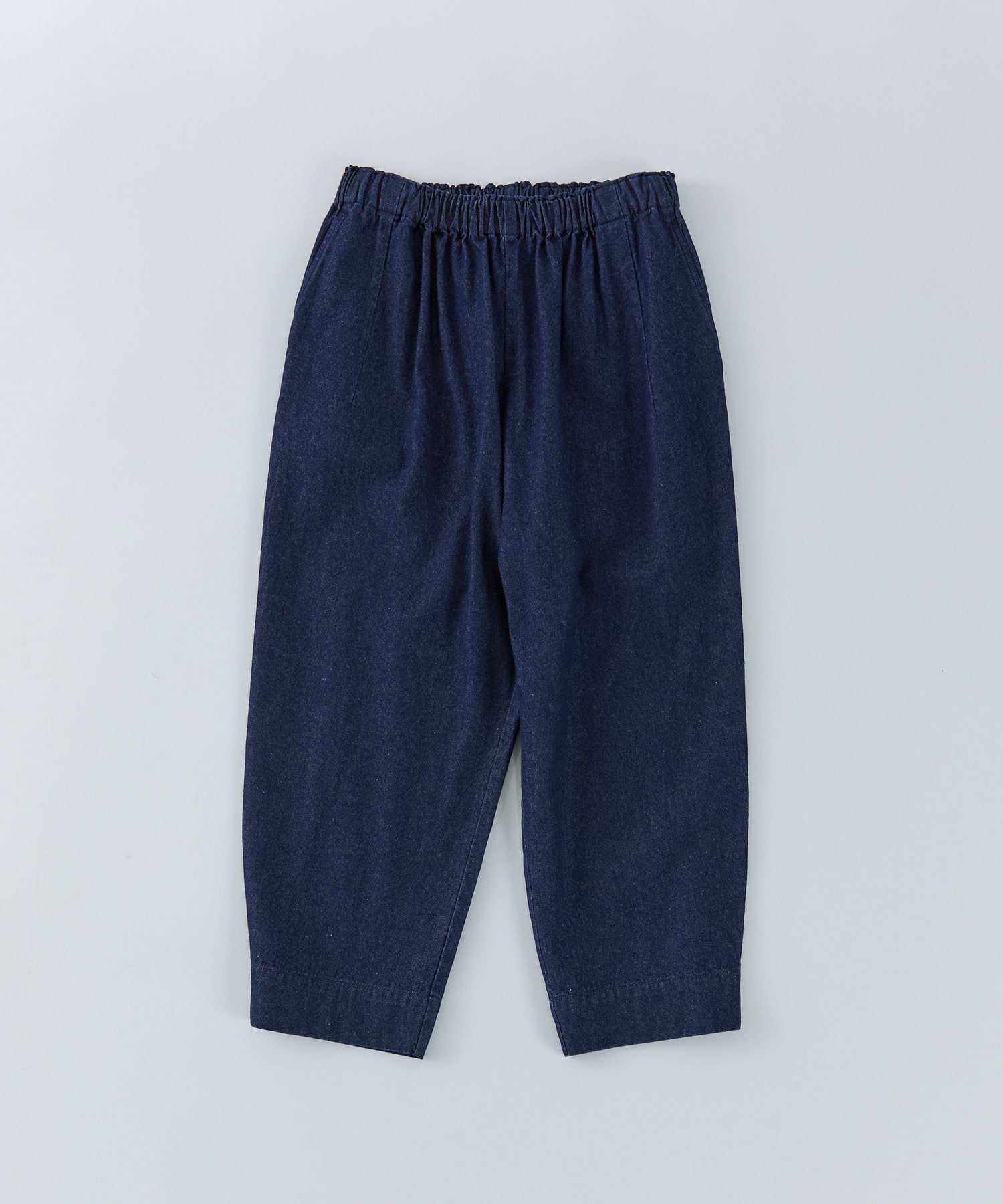 【congés payés】【FAVE】サイドポケットクロップドイージーパンツ 詳細画像 インディゴブルー 1