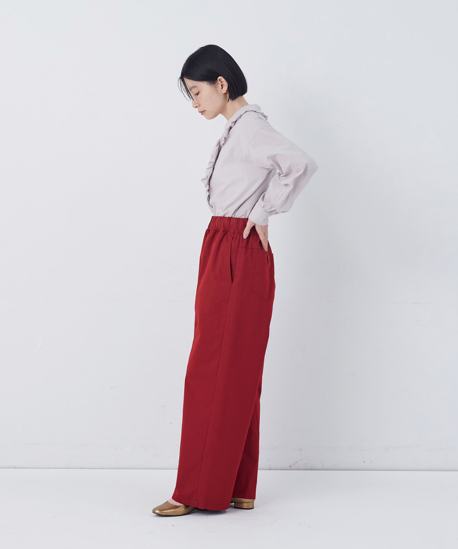 【congés payés】【FAVE】ストレートパンツ 詳細画像 インディゴブルー 10