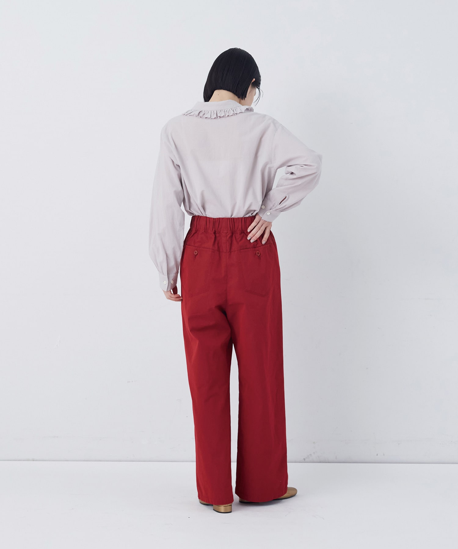 【congés payés】【FAVE】ストレートパンツ 詳細画像 インディゴブルー 11