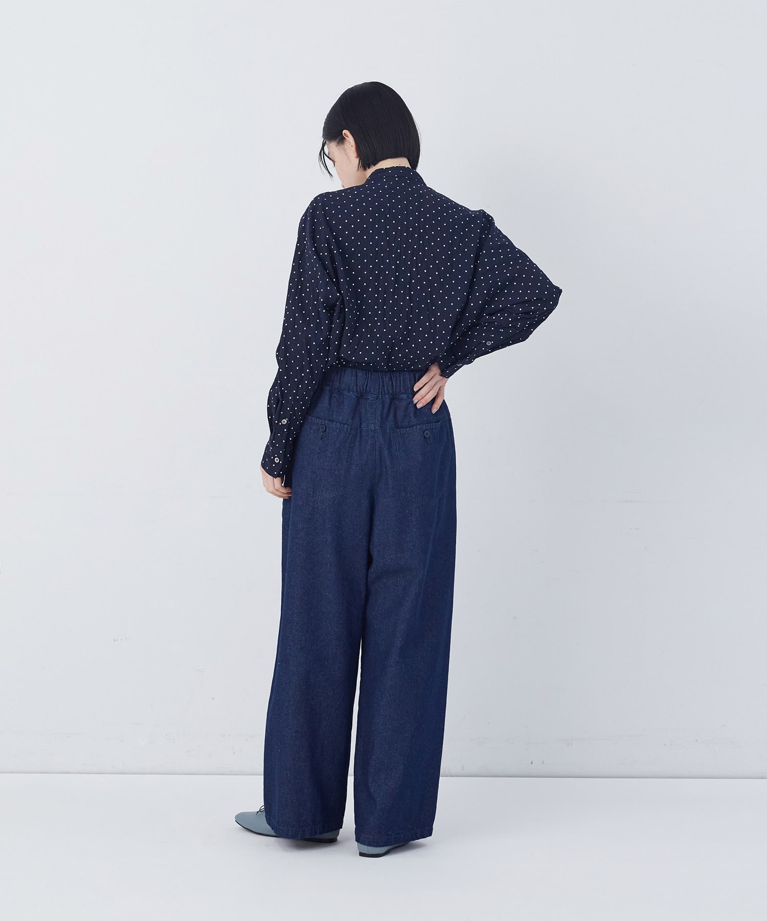 【congés payés】【FAVE】ストレートパンツ 詳細画像 インディゴブルー 19