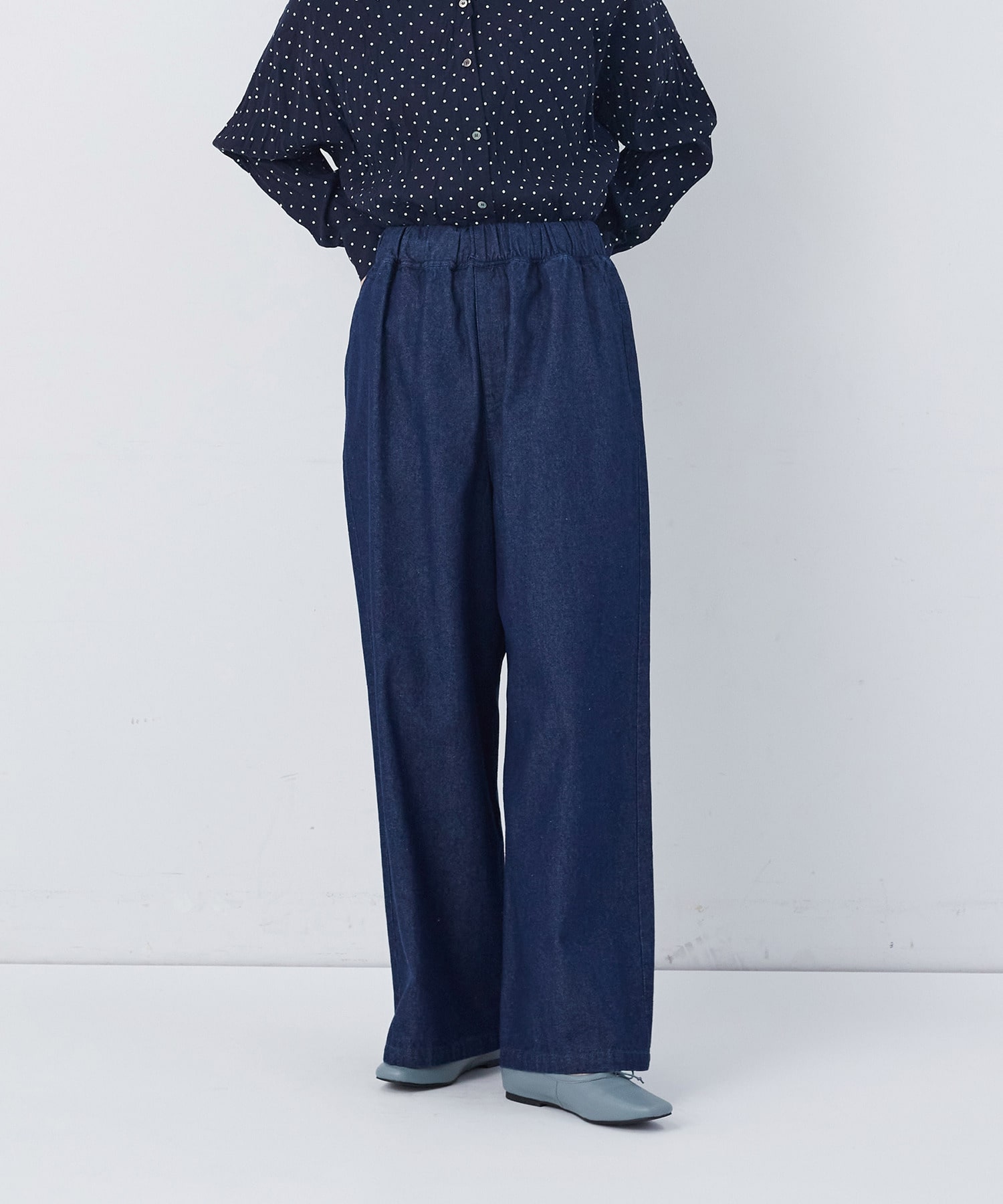 【congés payés】【FAVE】ストレートパンツ 詳細画像 インディゴブルー 21