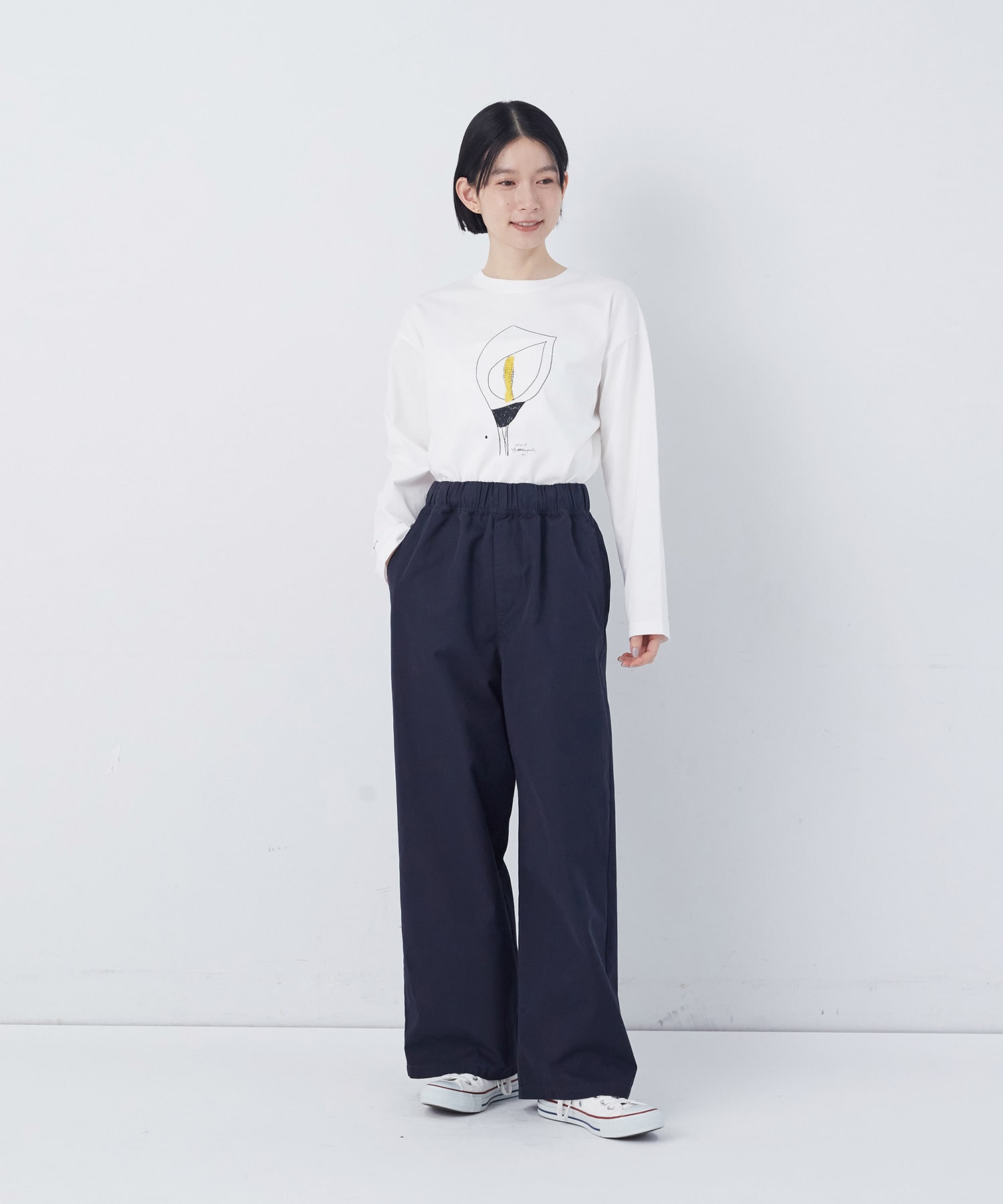 【congés payés】【FAVE】ストレートパンツ 詳細画像 インディゴブルー 25