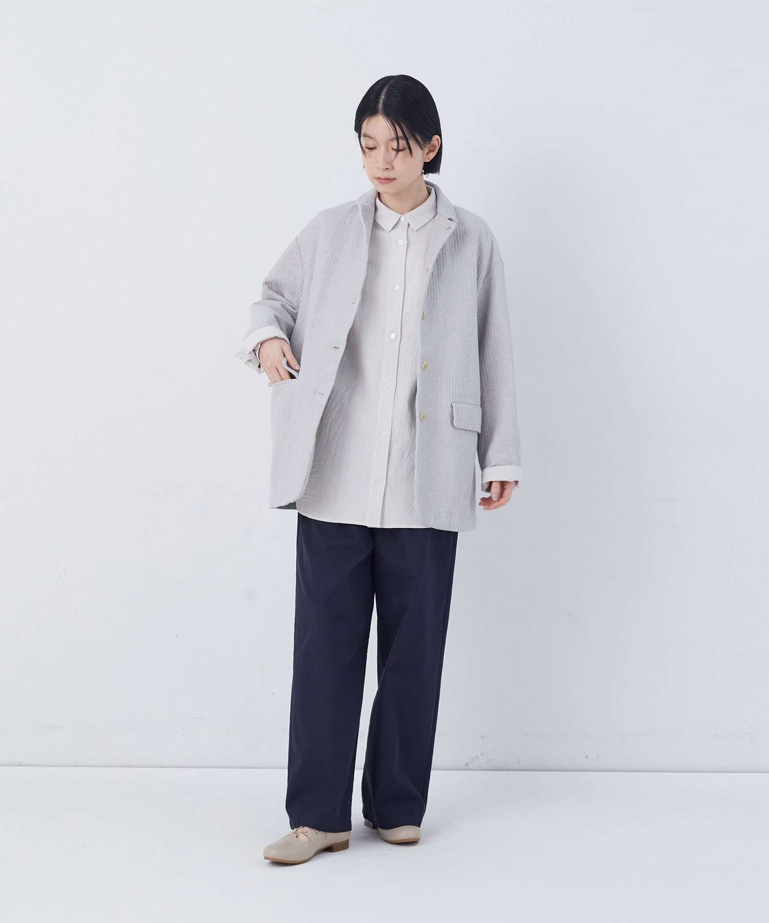 【congés payés】【FAVE】ストレートパンツ 詳細画像 インディゴブルー 28