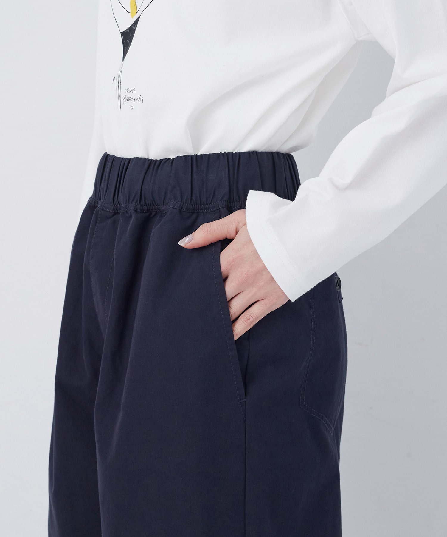 【congés payés】【FAVE】ストレートパンツ 詳細画像 インディゴブルー 35