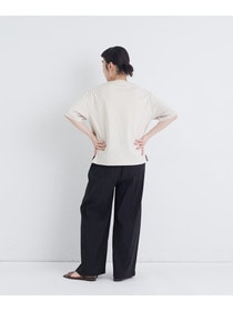 【congés payés】ワイドストレートパンツ 詳細画像 ブラック 20