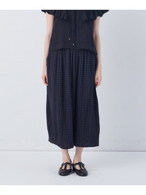 【congés payés】【FAVE】シャーリングワイドサンエルパンツ 詳細画像 インディゴブルー 12