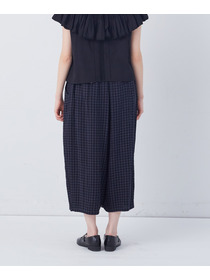 【congés payés】【FAVE】シャーリングワイドサンエルパンツ 詳細画像 インディゴブルー 14