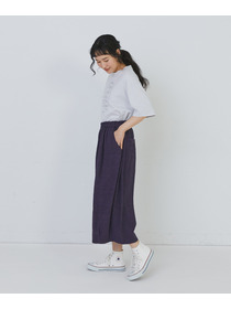 【congés payés】【FAVE】シャーリングワイドサンエルパンツ 詳細画像 インディゴブルー 16