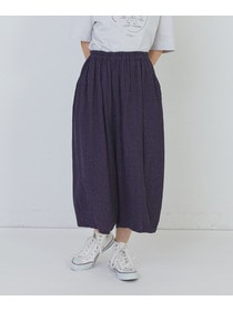 【congés payés】【FAVE】シャーリングワイドサンエルパンツ 詳細画像 インディゴブルー 18