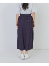 【congés payés】【FAVE】シャーリングワイドサンエルパンツ 詳細画像 インディゴブルー 21