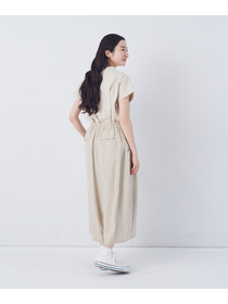 【congés payés】【FAVE】シャーリングワイドサンエルパンツ 詳細画像 インディゴブルー 3