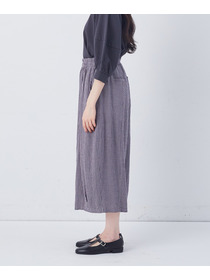 【congés payés】【FAVE】シャーリングワイドサンエルパンツ 詳細画像 インディゴブルー 33