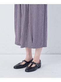 【congés payés】【FAVE】シャーリングワイドサンエルパンツ 詳細画像 インディゴブルー 38