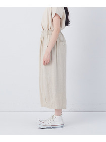 【congés payés】【FAVE】シャーリングワイドサンエルパンツ 詳細画像 インディゴブルー 7