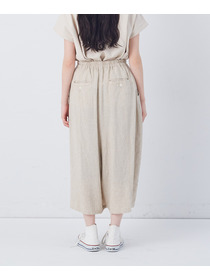 【congés payés】【FAVE】シャーリングワイドサンエルパンツ 詳細画像 インディゴブルー 8