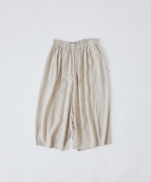 【congés payés】【FAVE】シャーリングワイドサンエルパンツ 詳細画像 キナリ 1