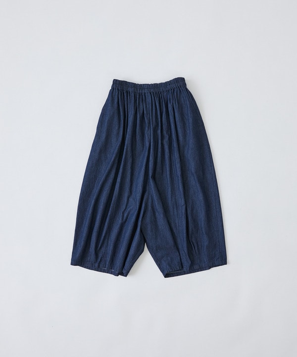 【congés payés】【FAVE】シャーリングワイドサンエルパンツ