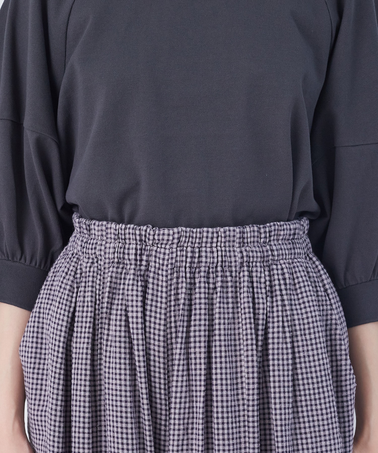 【congés payés】【FAVE】シャーリングワイドサンエルパンツ 詳細画像 インディゴブルー 35