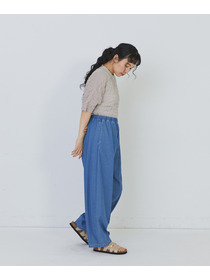 【congés payés】カーブシルエットデニムパンツ 詳細画像 インディゴブルー 2