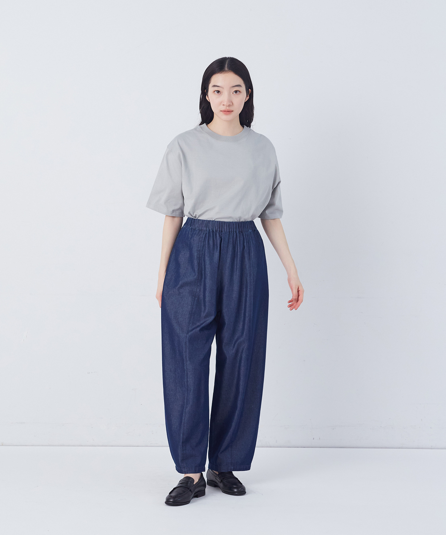 【congés payés】カーブシルエットデニムパンツ 詳細画像 インディゴブルー 10