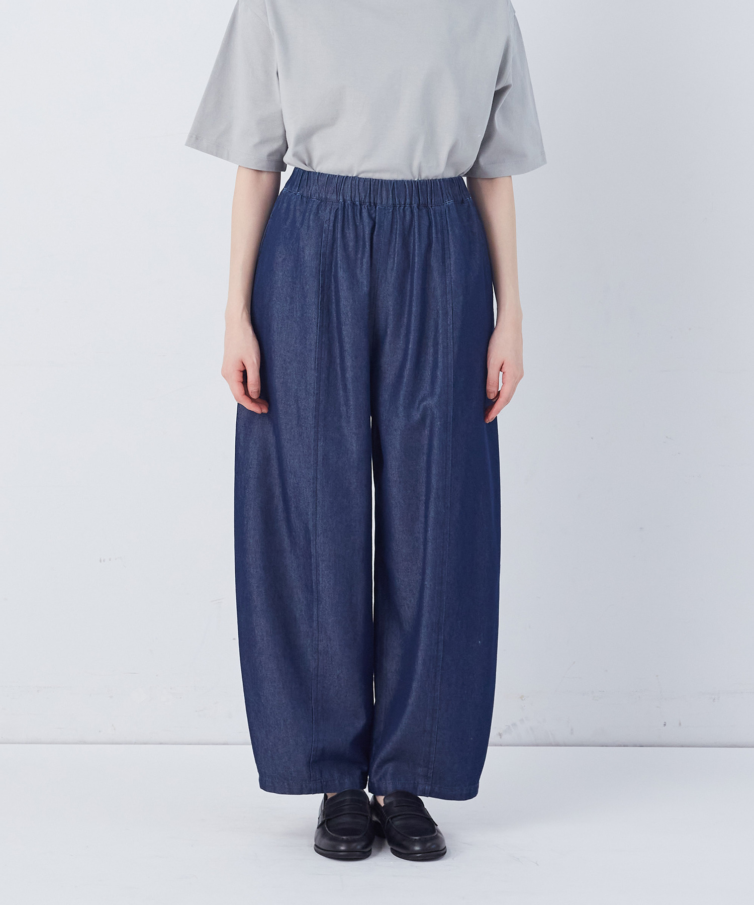 【congés payés】カーブシルエットデニムパンツ 詳細画像 インディゴブルー 14