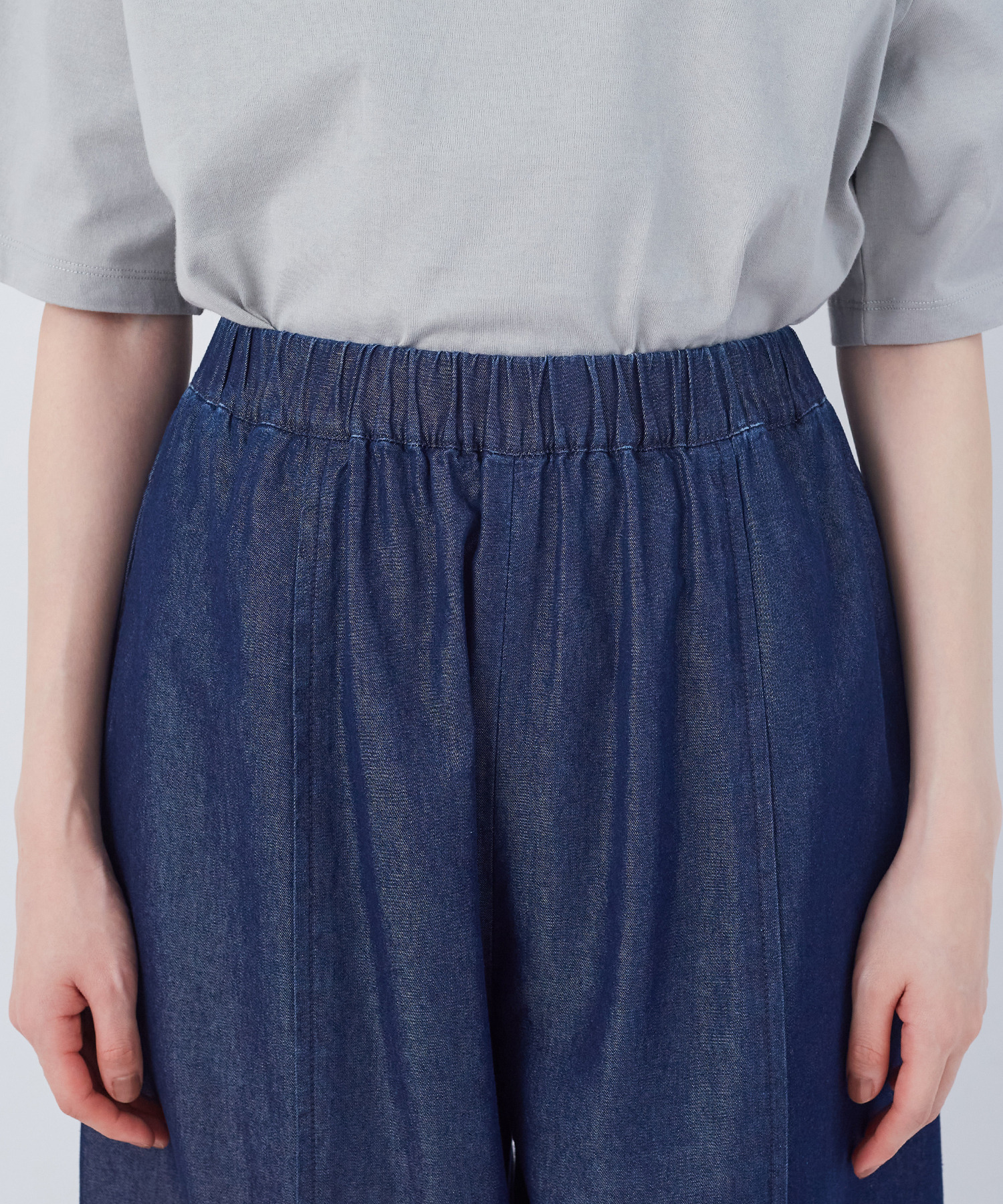 【congés payés】カーブシルエットデニムパンツ 詳細画像 インディゴブルー 17