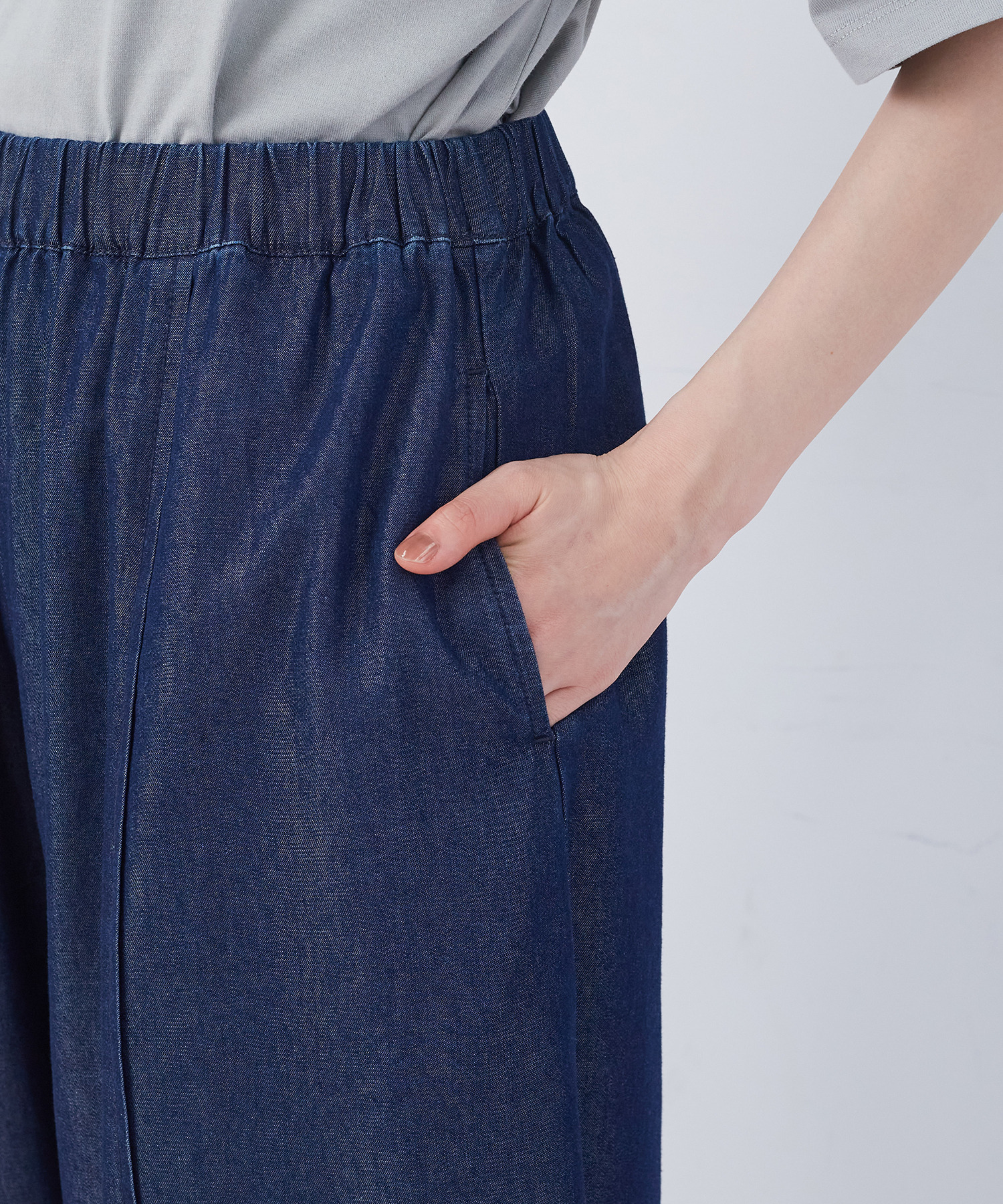 【congés payés】カーブシルエットデニムパンツ 詳細画像 インディゴブルー 19