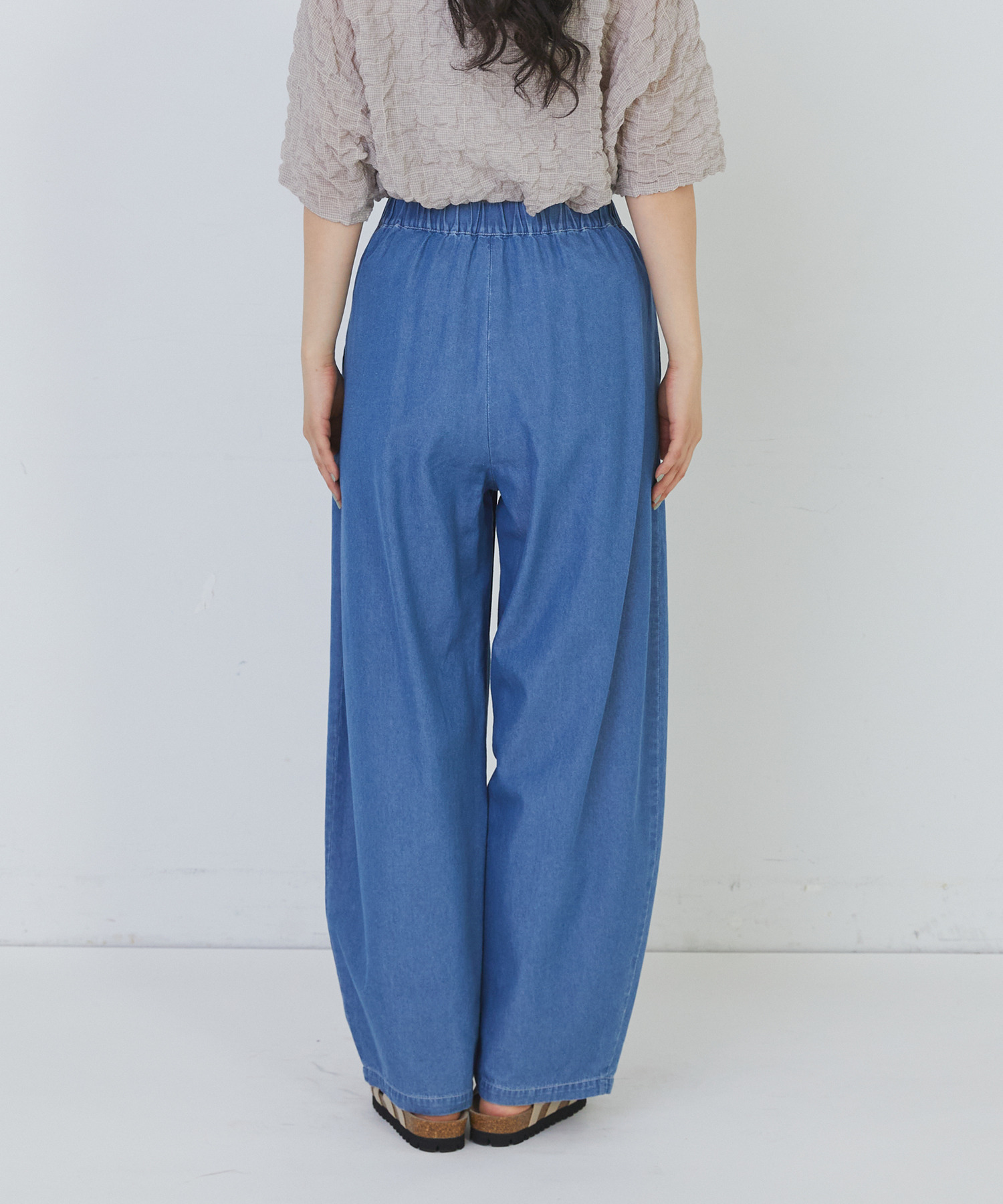 【congés payés】カーブシルエットデニムパンツ 詳細画像 インディゴブルー 9