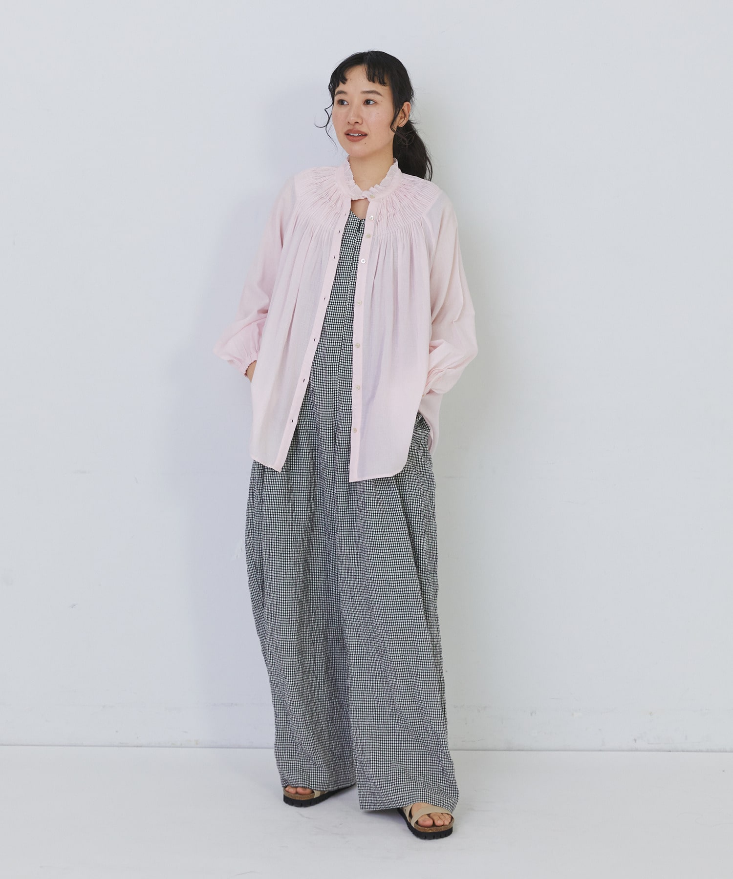 【congés payés】Kanocoさんコラボ　オールインワン 詳細画像 チャコールグレー 10