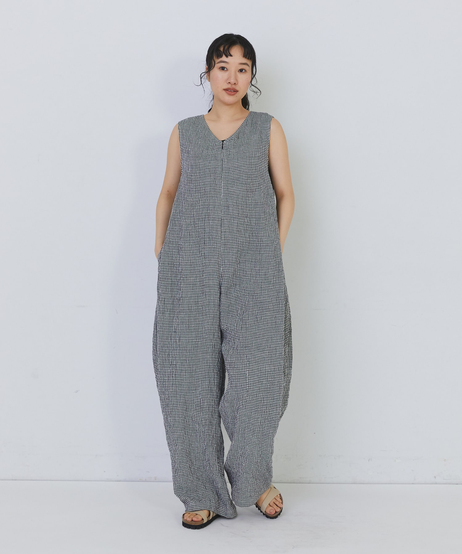 【congés payés】Kanocoさんコラボ　オールインワン 詳細画像 チャコールグレー 11