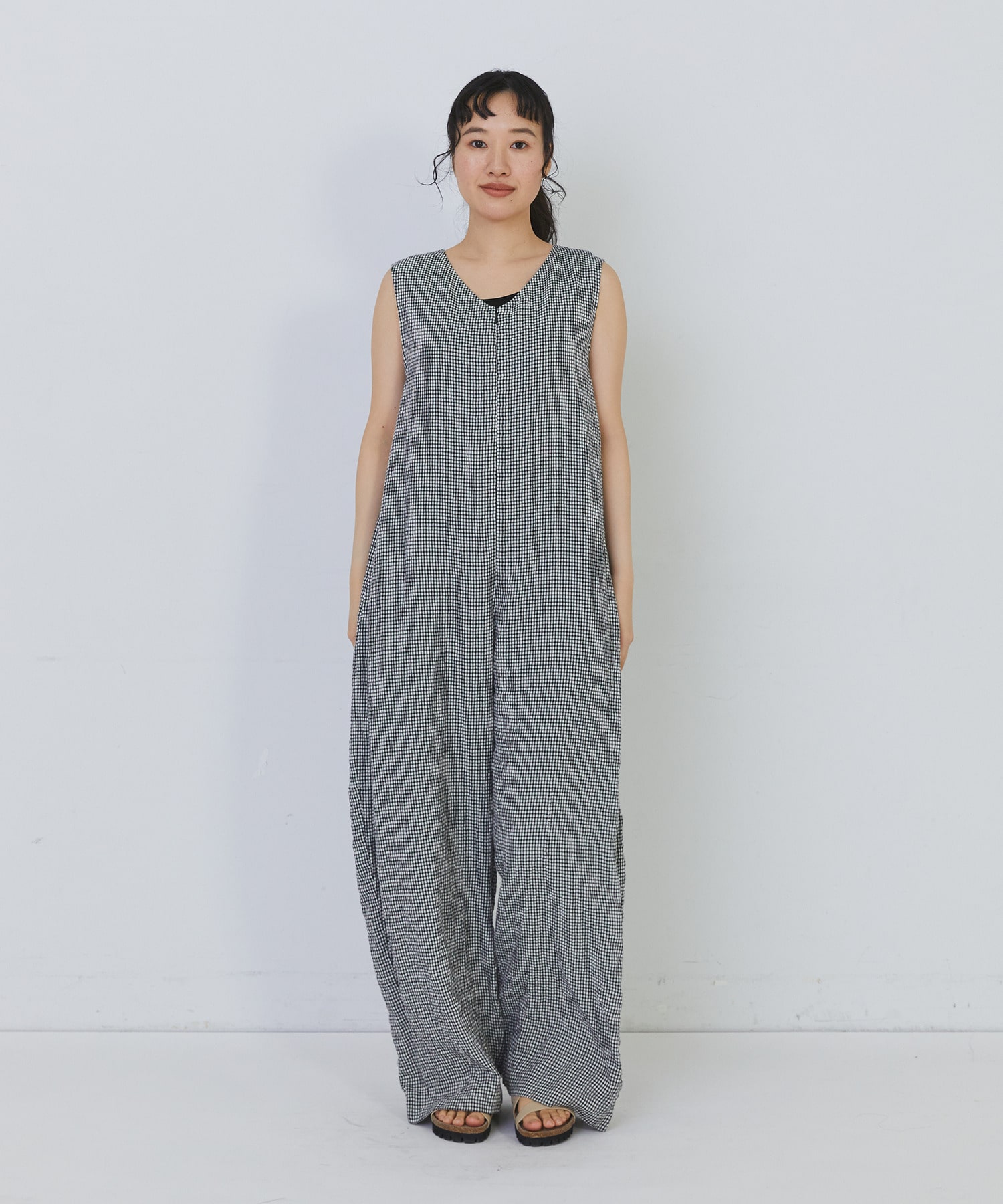 【congés payés】Kanocoさんコラボ　オールインワン 詳細画像 チャコールグレー 15