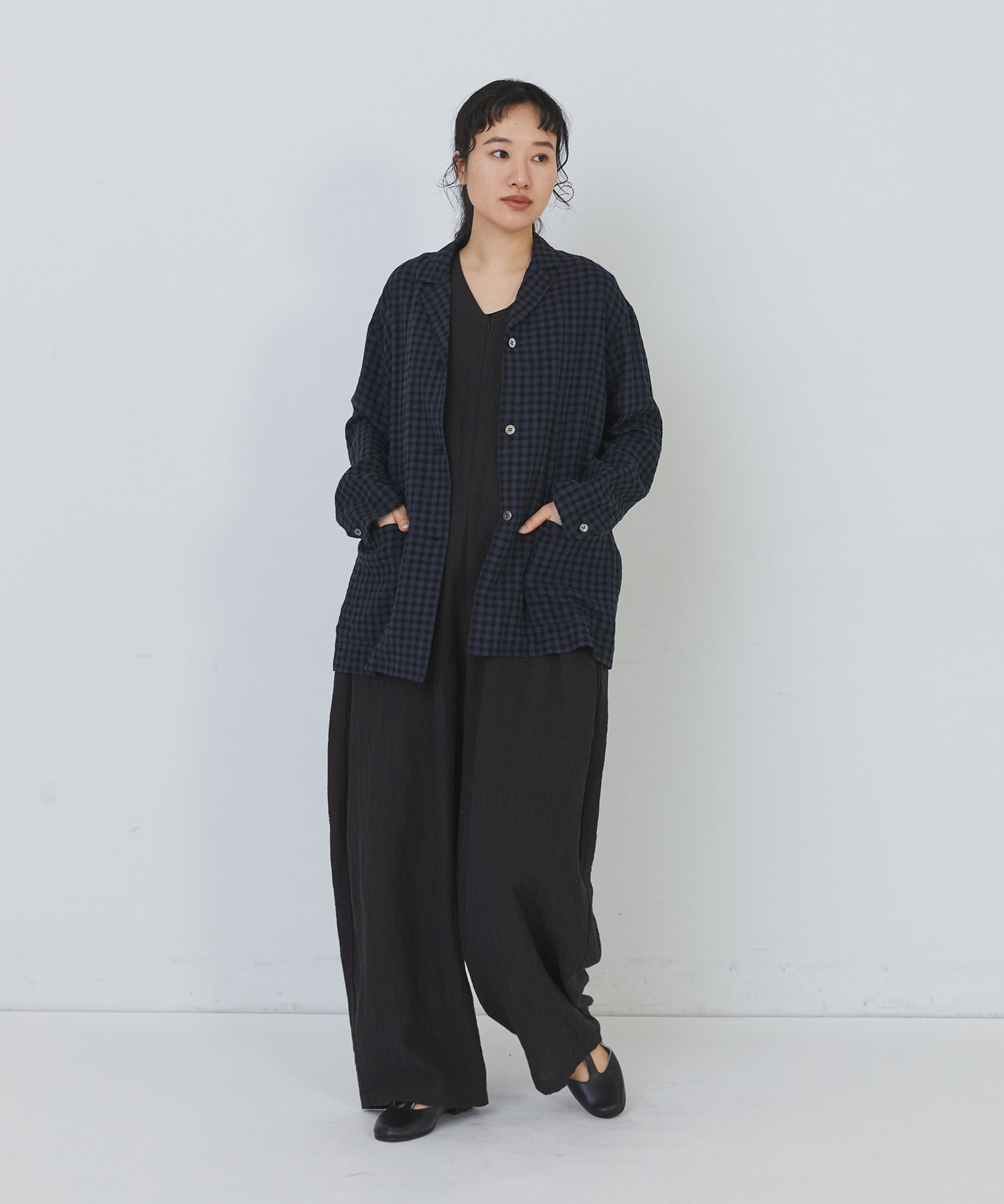 【congés payés】Kanocoさんコラボ　オールインワン 詳細画像 チャコールグレー 4