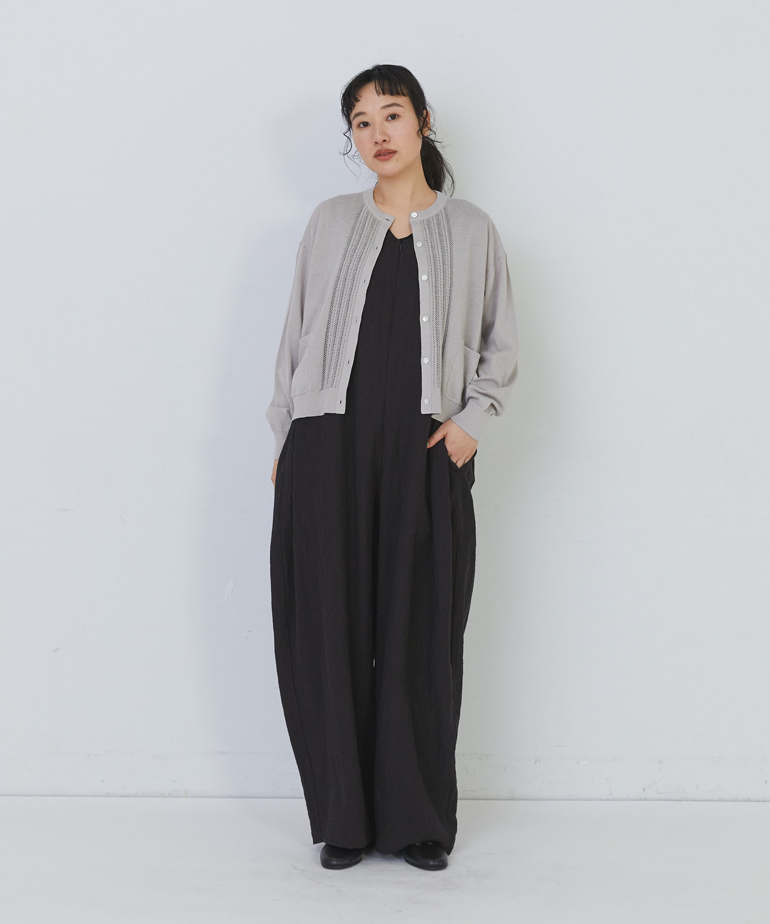 【congés payés】Kanocoさんコラボ　オールインワン 詳細画像 チャコールグレー 5