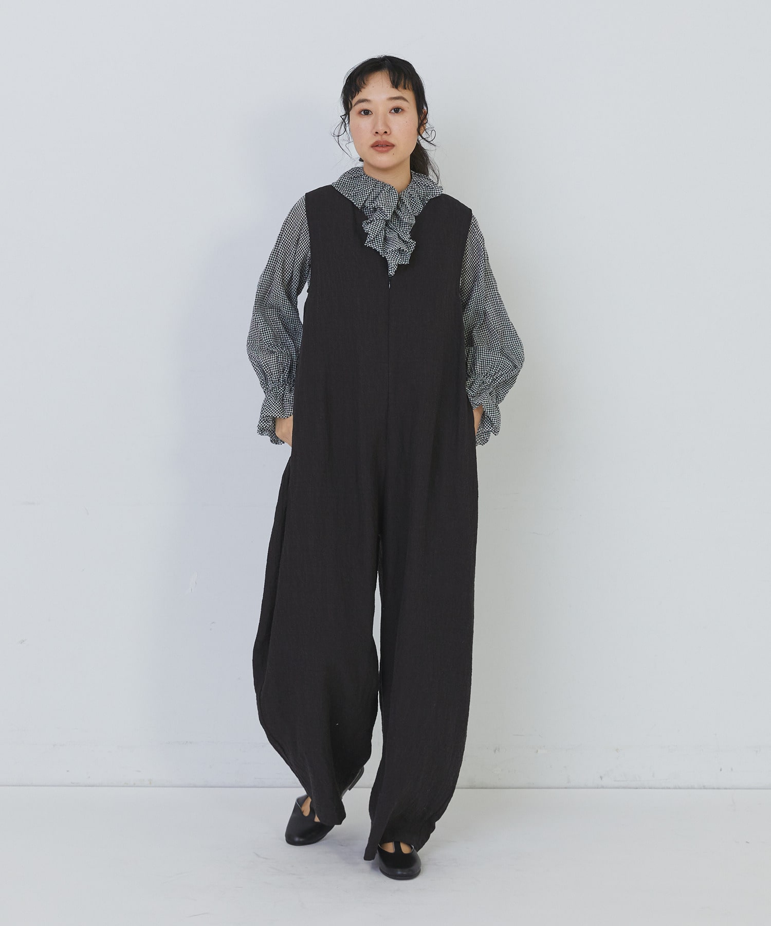 【congés payés】Kanocoさんコラボ　オールインワン 詳細画像 チャコールグレー 6