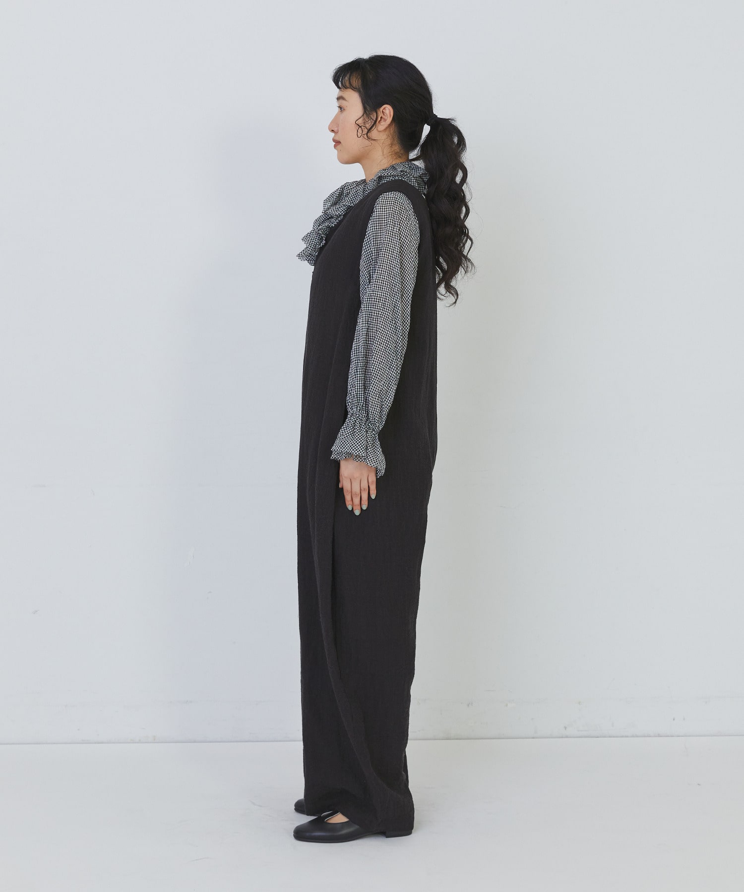 【congés payés】Kanocoさんコラボ　オールインワン 詳細画像 チャコールグレー 8