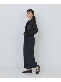 【congés payés】【FAVE】シャーリングワイドロングサルエルパンツ 詳細画像 インディゴブルー 10