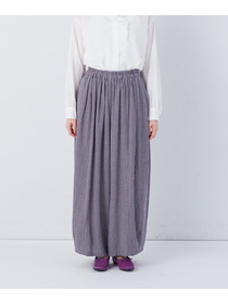 【congés payés】【FAVE】シャーリングワイドロングサルエルパンツ 詳細画像 インディゴブルー 6