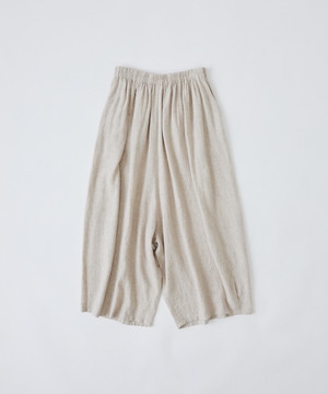 【congés payés】【FAVE】シャーリングワイドロングサルエルパンツ 詳細画像 キナリ 1