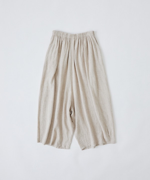 【congés payés】【FAVE】シャーリングワイドロングサルエルパンツ